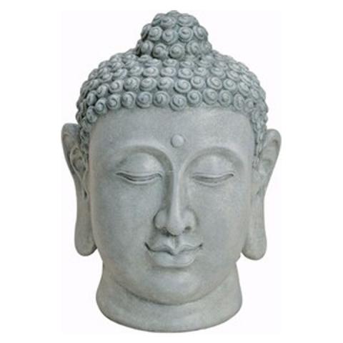 Buddha Kopf Grau