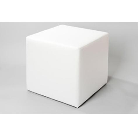 Lounge-Hocker Cube weiss