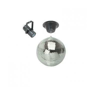 Spiegelkugel 30cm mit Motor und Punktstrahler