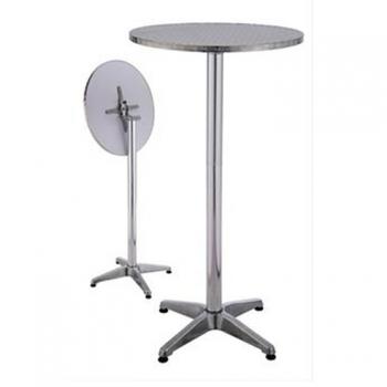 Alu Stehtisch, klappbar 4-Fuss