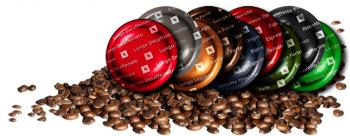 Kaffeepads, Rahm und Zucker als Set