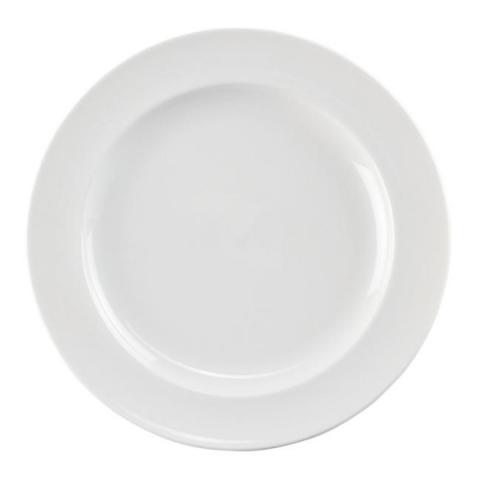 Teller flach weiss