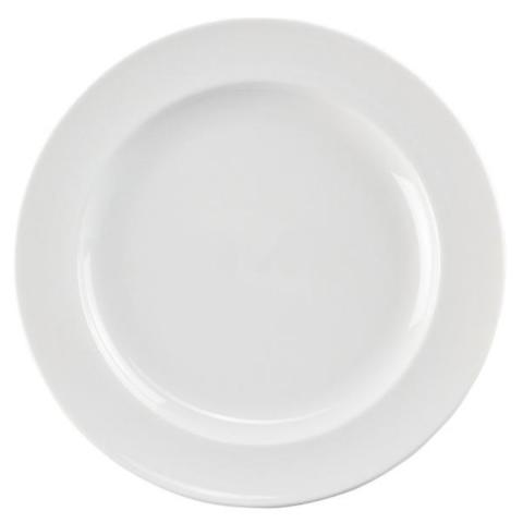 Teller flach weiss